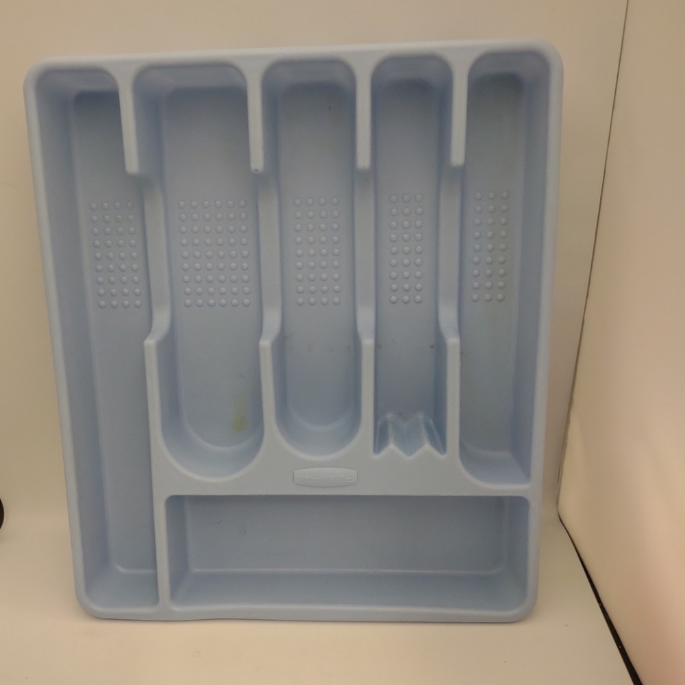 Rubbermaid Blue Silverware 5 Compartment Drawer Organizer …